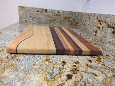 hand crafted cutting board wood